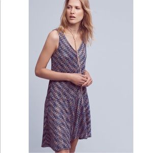 ANTHRO Maeve westwater chevron knit dress
